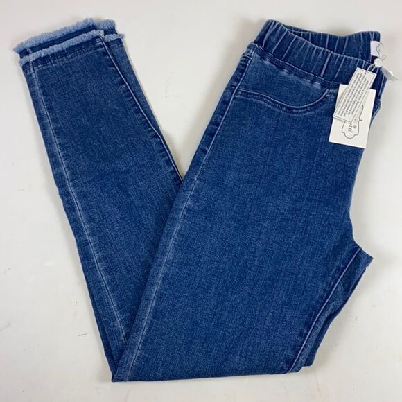 Mud Pie Blue Harlyn Fringe Jeans size Small D30 - Picture 5 of 9